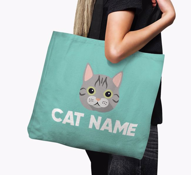 '{breedFullName} Icon & Name' - Personalized Canvas Bag